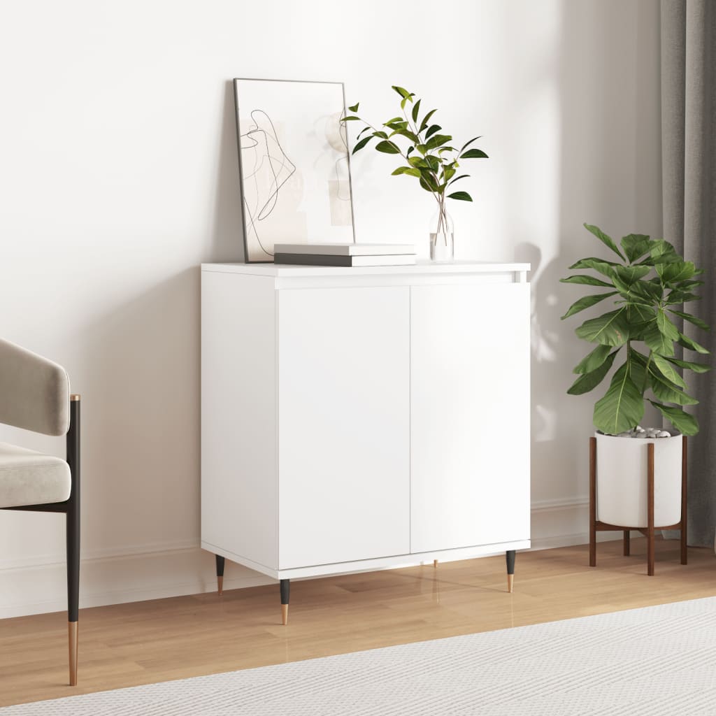 vidaXL Komoda, biała, 60x35x70 cm, materiał drewnopochodny