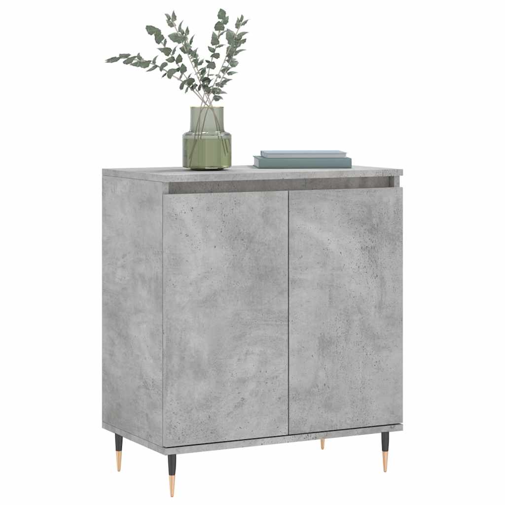 vidaXL Komoda, szarość betonu, 60x35x70 cm, materiał drewnopochodny