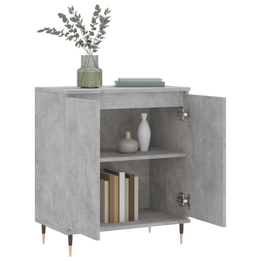 vidaXL Komoda, szarość betonu, 60x35x70 cm, materiał drewnopochodny