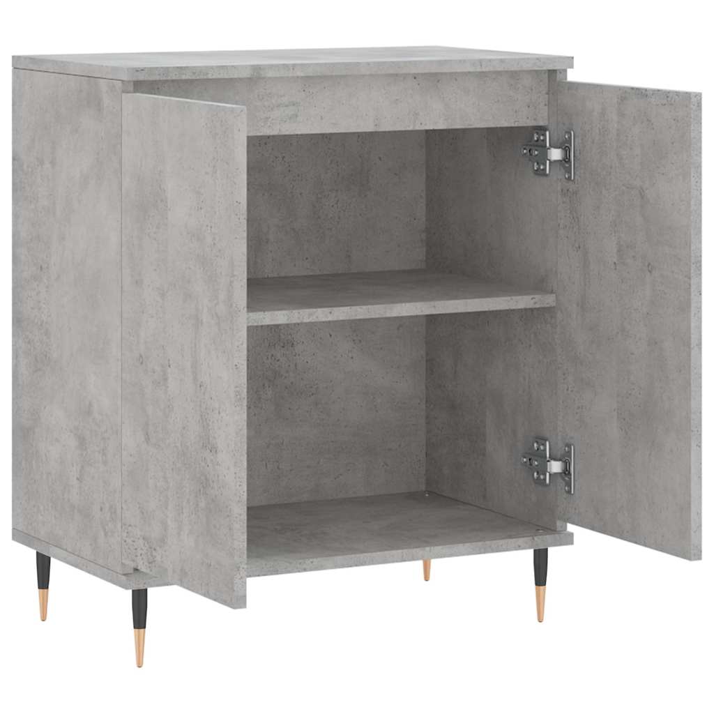 vidaXL Komoda, szarość betonu, 60x35x70 cm, materiał drewnopochodny