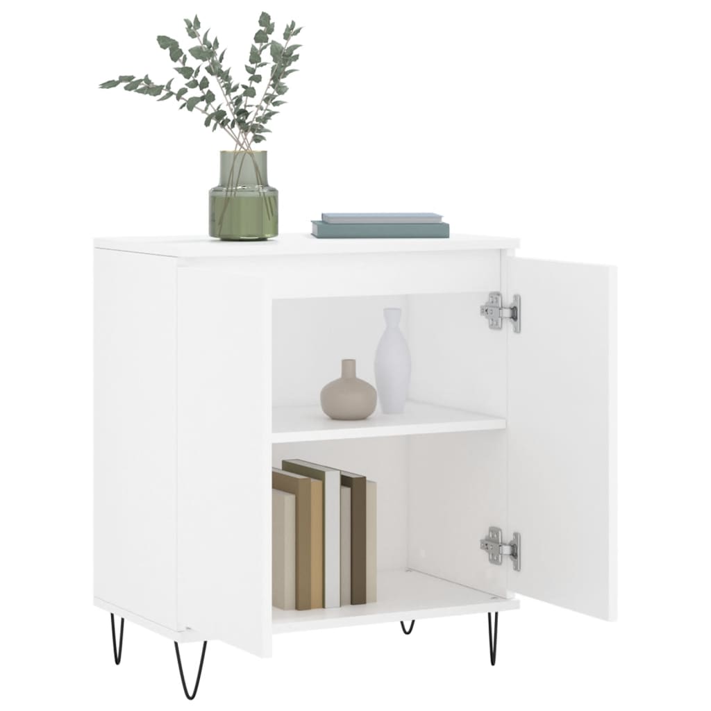 vidaXL Komoda, biała, 60x35x70 cm, materiał drewnopochodny