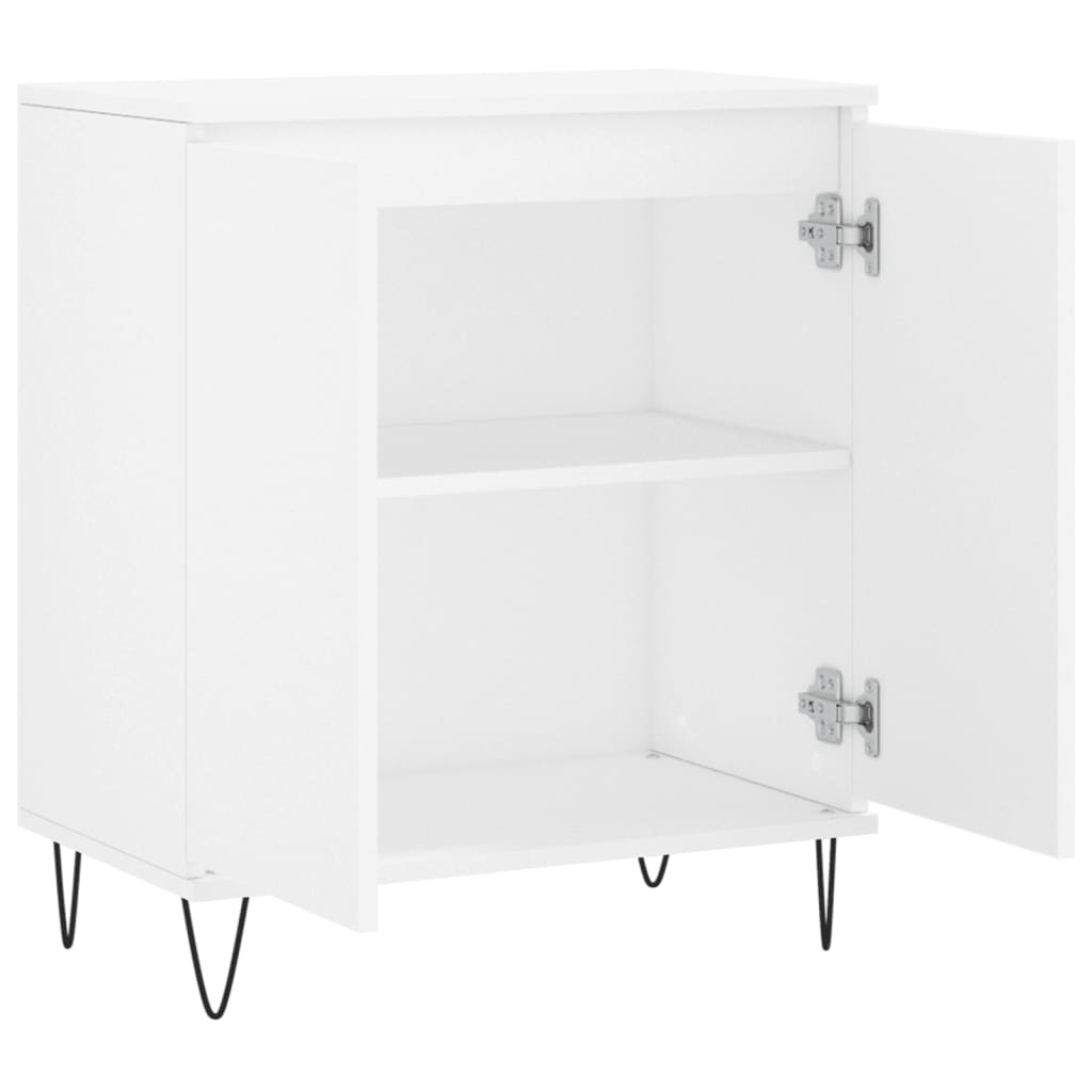 vidaXL Komoda, biała, 60x35x70 cm, materiał drewnopochodny