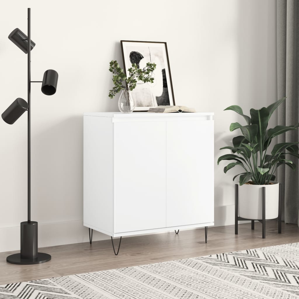 vidaXL Komoda, biała, 60x35x70 cm, materiał drewnopochodny