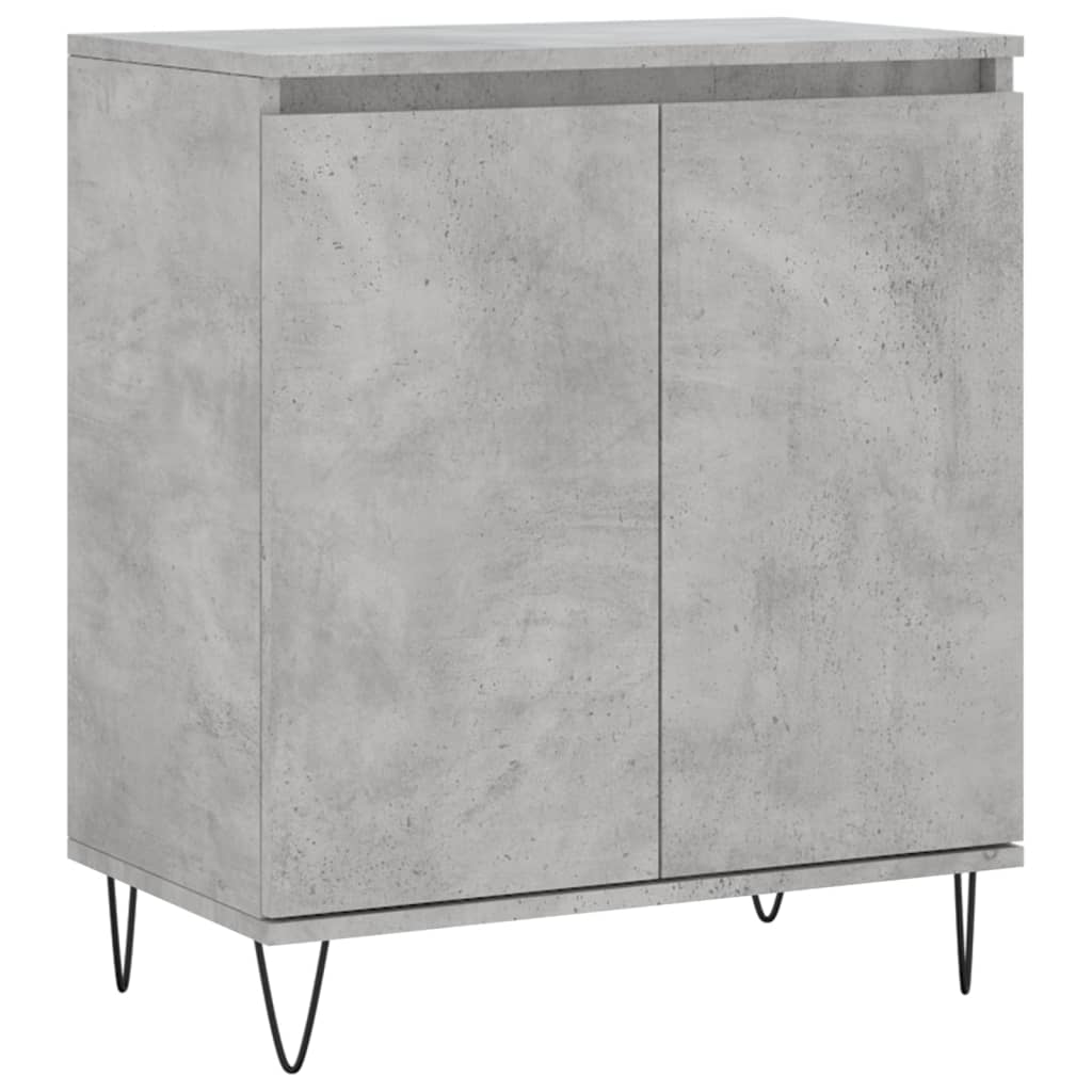 vidaXL Komoda, szarość betonu, 60x35x70 cm, materiał drewnopochodny