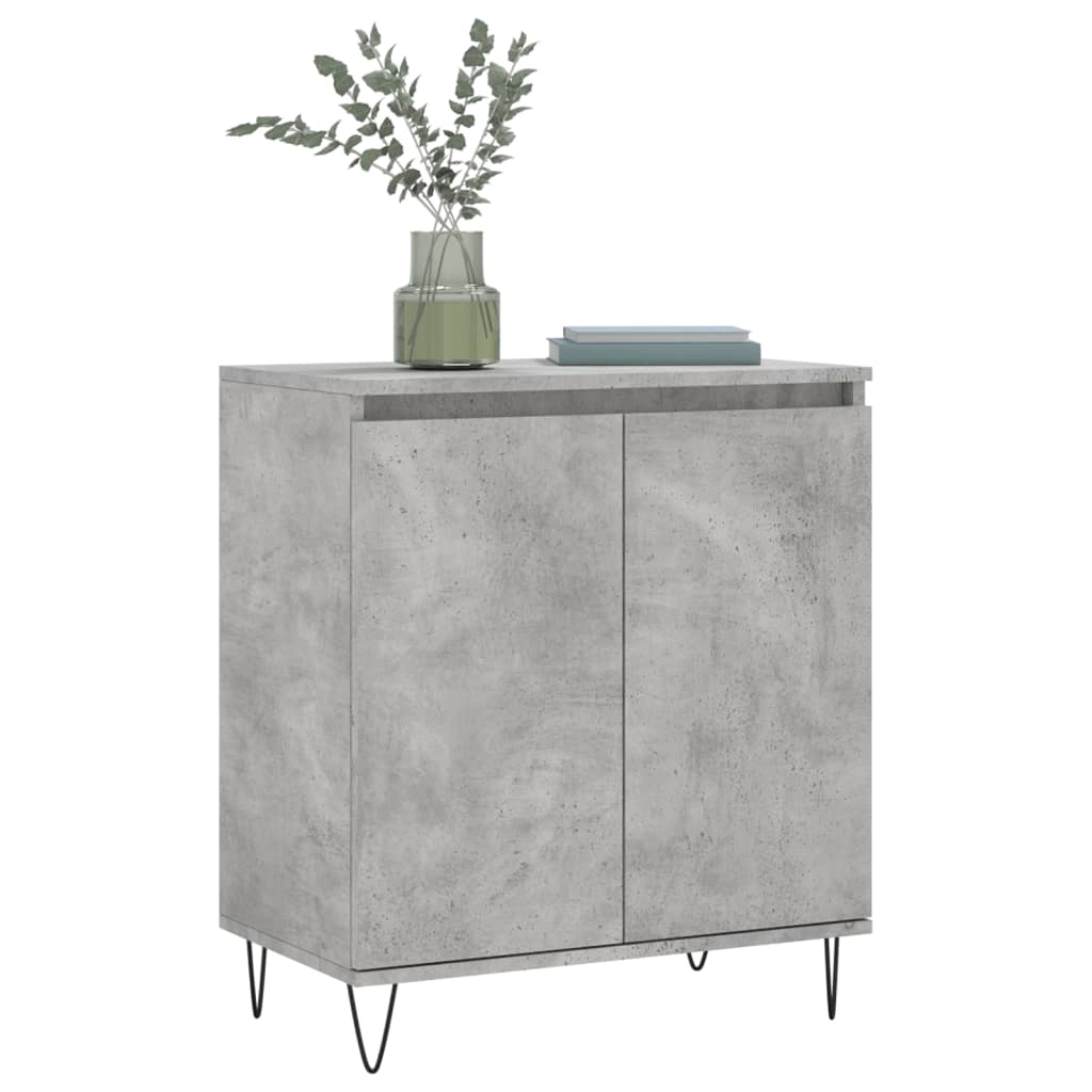 vidaXL Komoda, szarość betonu, 60x35x70 cm, materiał drewnopochodny
