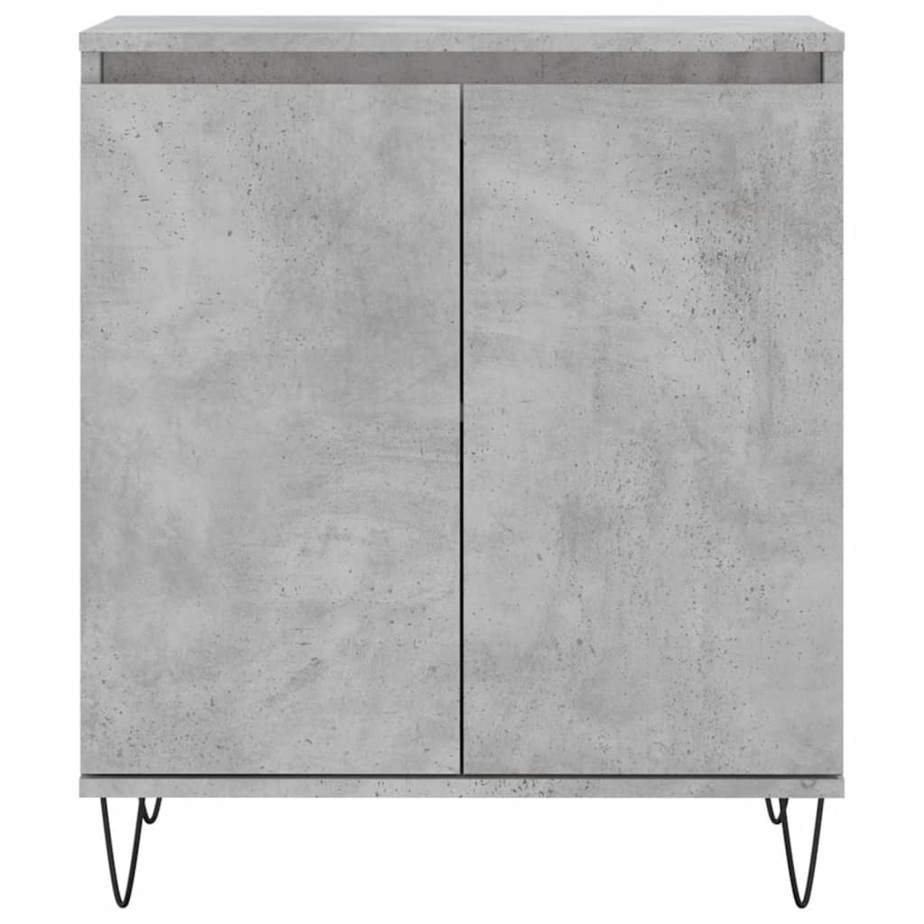 vidaXL Komoda, szarość betonu, 60x35x70 cm, materiał drewnopochodny