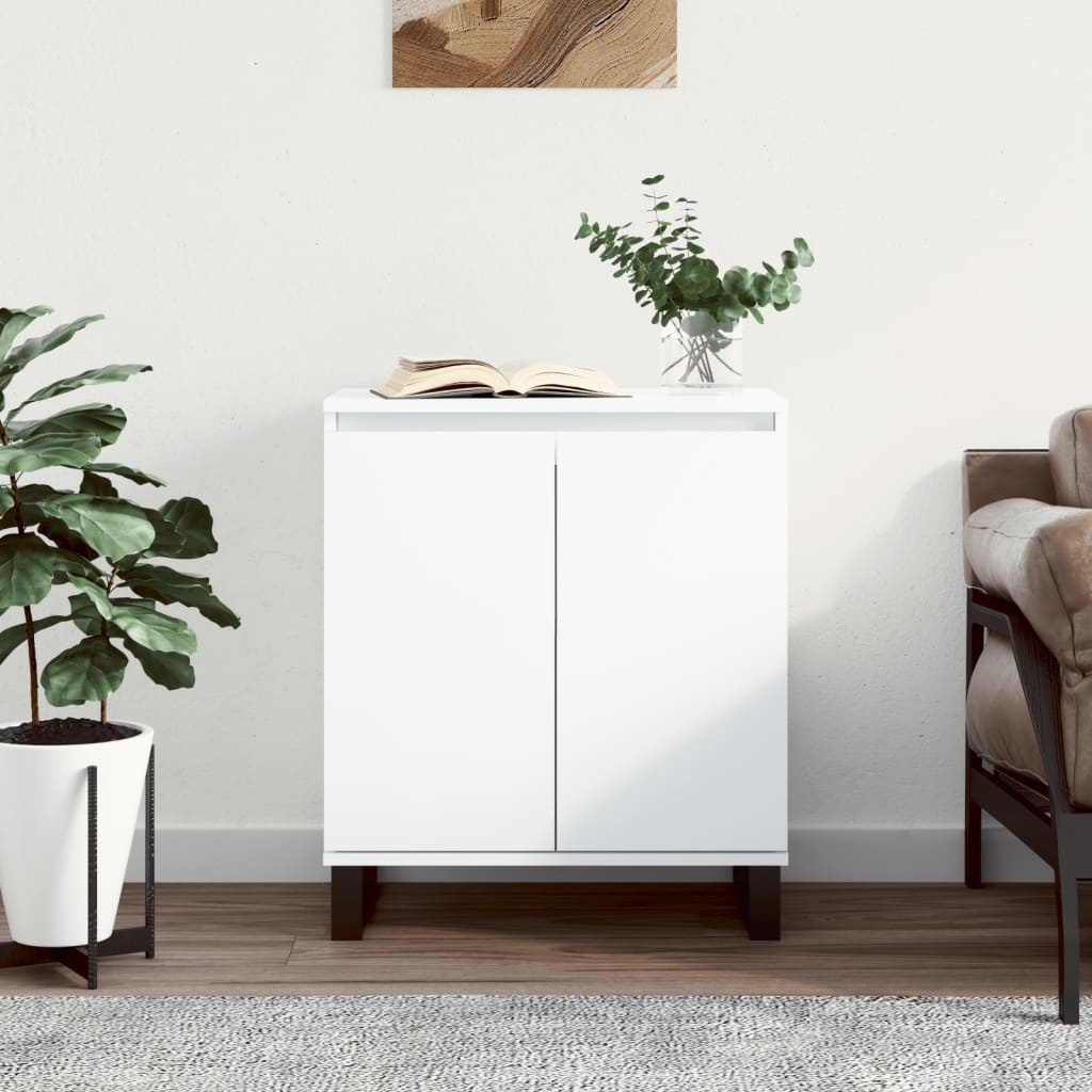vidaXL Komoda, biała, 60x35x70 cm, materiał drewnopochodny