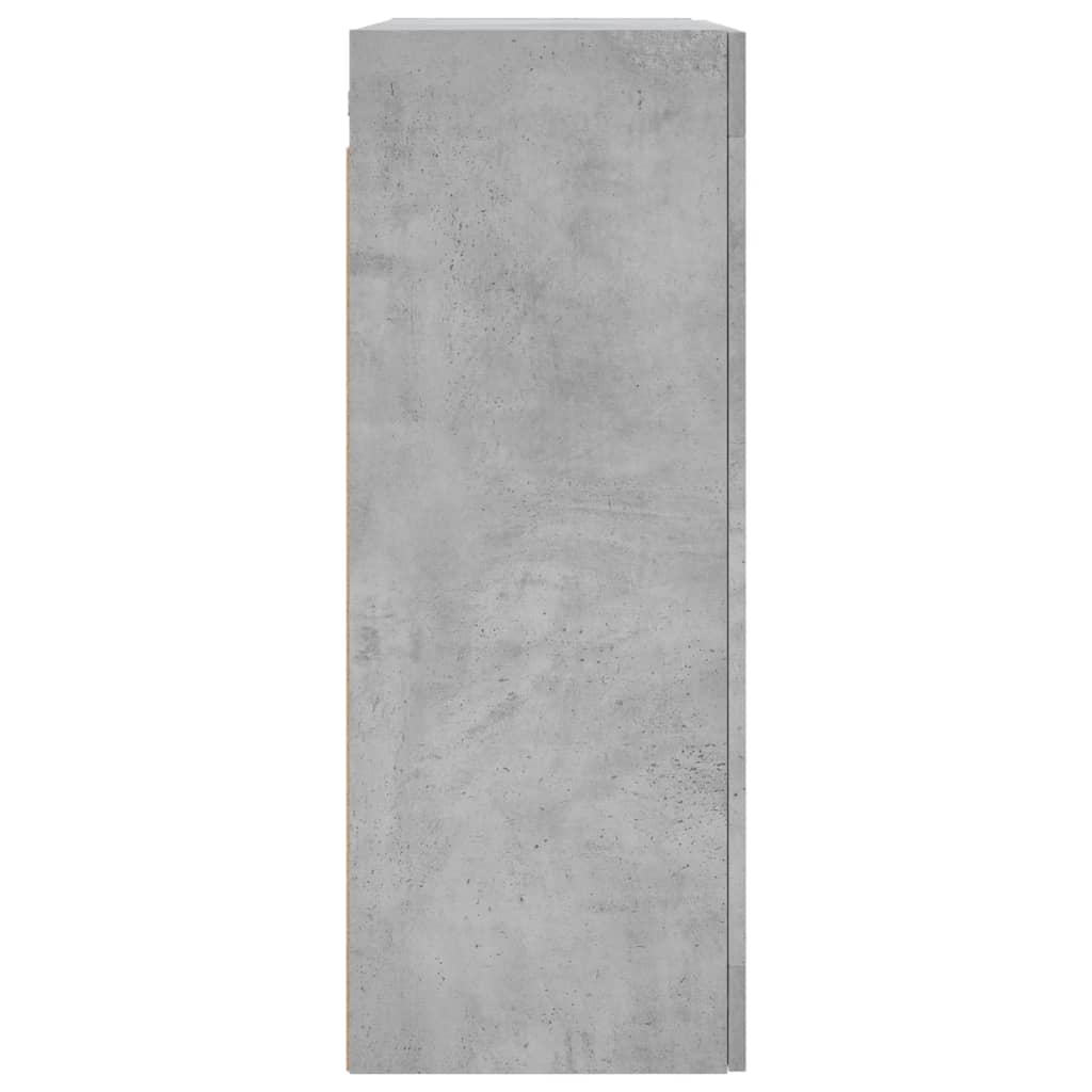 vidaXL Szafka wisząca, szarość betonu, 69,5x34x90 cm