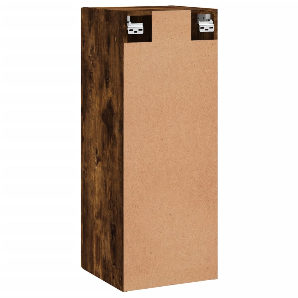vidaXL Szafka wisząca, przydymiony dąb, 34,5x34x90 cm