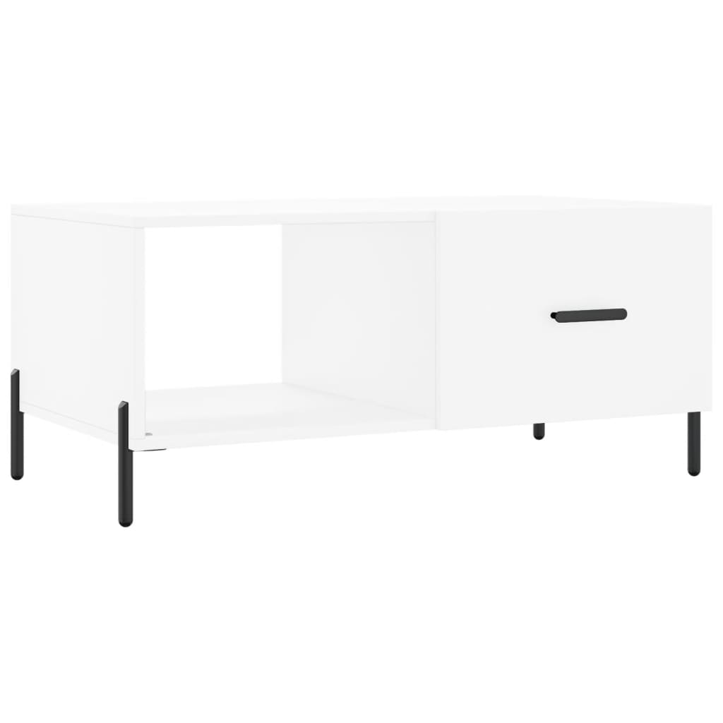 vidaXL Stolik kawowy, biały, 90x50x40 cm, materiał drewnopochodny