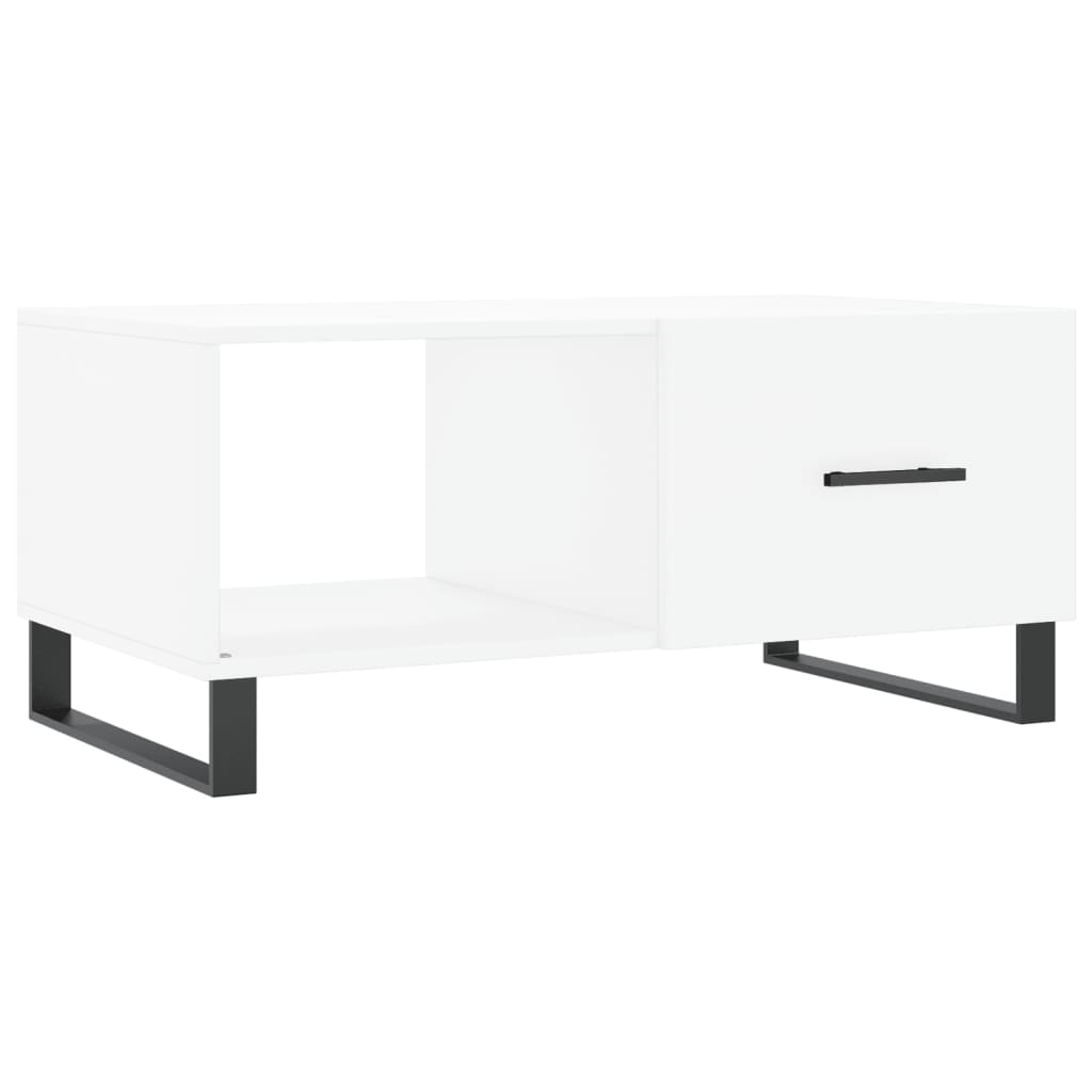 vidaXL Stolik kawowy, biały, 90x50x40 cm, materiał drewnopochodny
