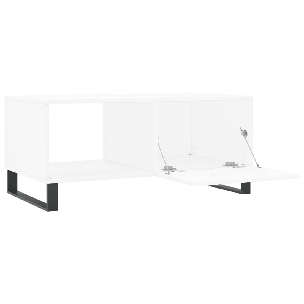 vidaXL Stolik kawowy, biały, 90x50x40 cm, materiał drewnopochodny