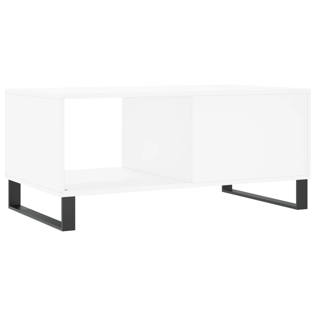 vidaXL Stolik kawowy, biały, 90x50x40 cm, materiał drewnopochodny