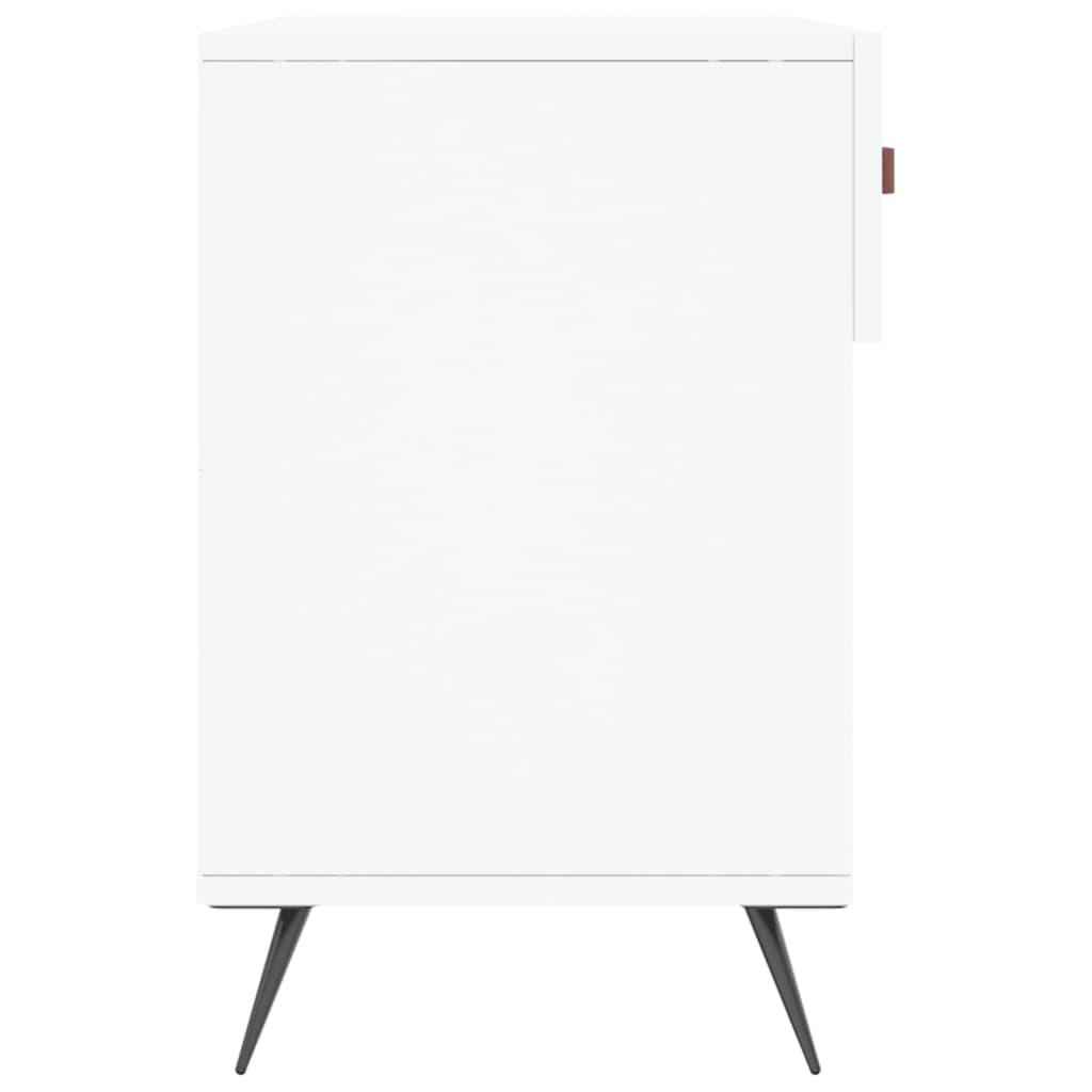 vidaXL Ławka z miejscem na buty, biała, 102x35x55 cm
