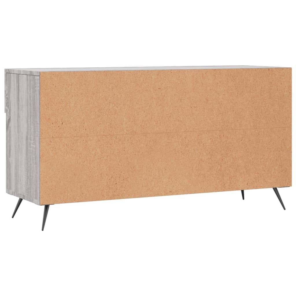vidaXL Ławka z miejscem na buty, szary dąb sonoma, 102x35x55 cm