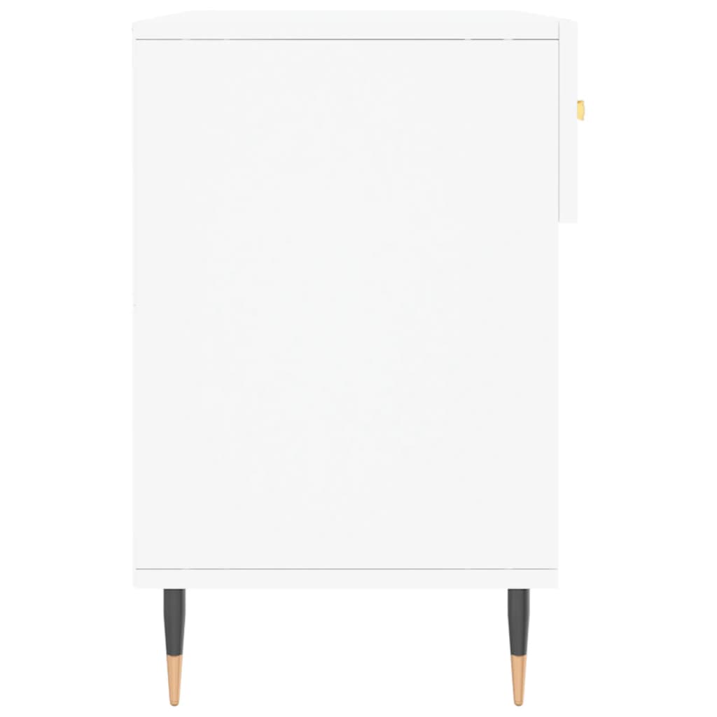 vidaXL Ławka z miejscem na buty, biała, 102x35x55 cm