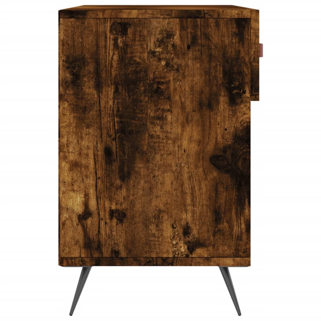 vidaXL Ławka z miejscem na buty, przydymiony dąb, 102x35x55 cm
