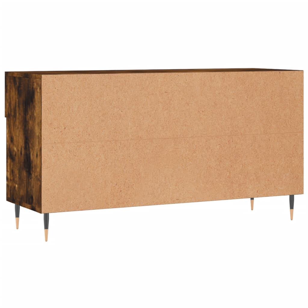 vidaXL Ławka z miejscem na buty, przydymiony dąb, 102x35x55 cm