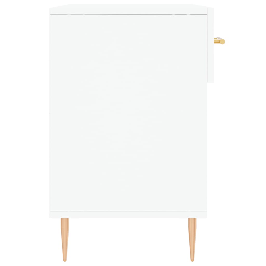 vidaXL Ławka z miejscem na buty, biała, 102x35x55 cm
