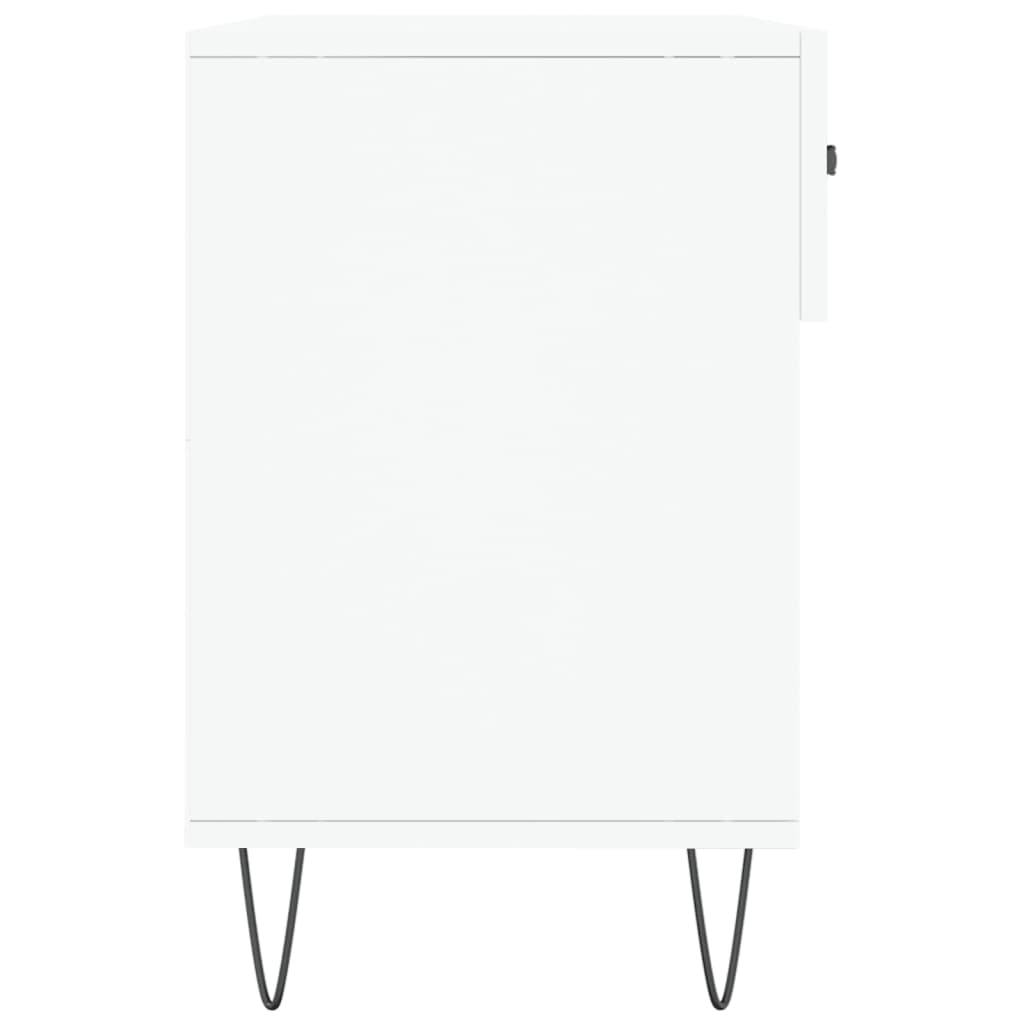vidaXL Ławka z miejscem na buty, biała, 102x35x55 cm