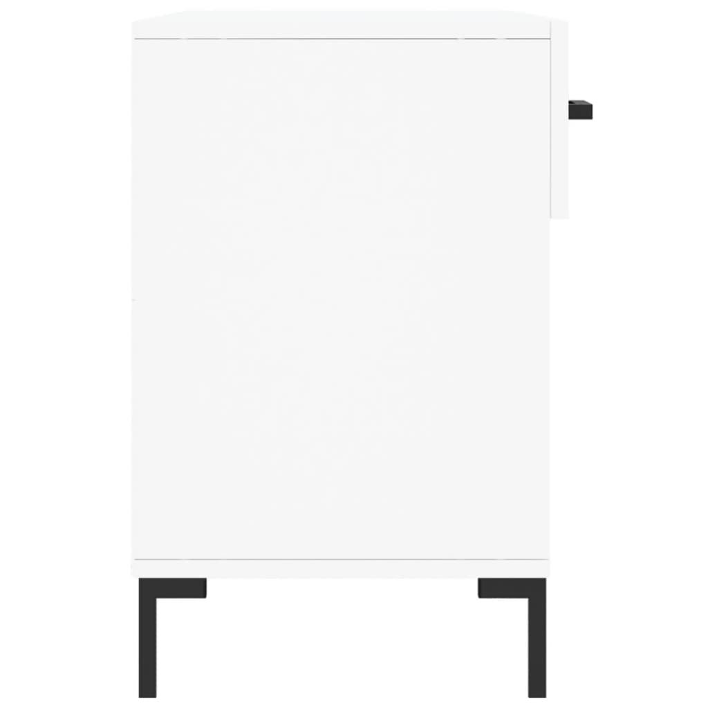 vidaXL Ławka z miejscem na buty, biała, 102x35x55 cm