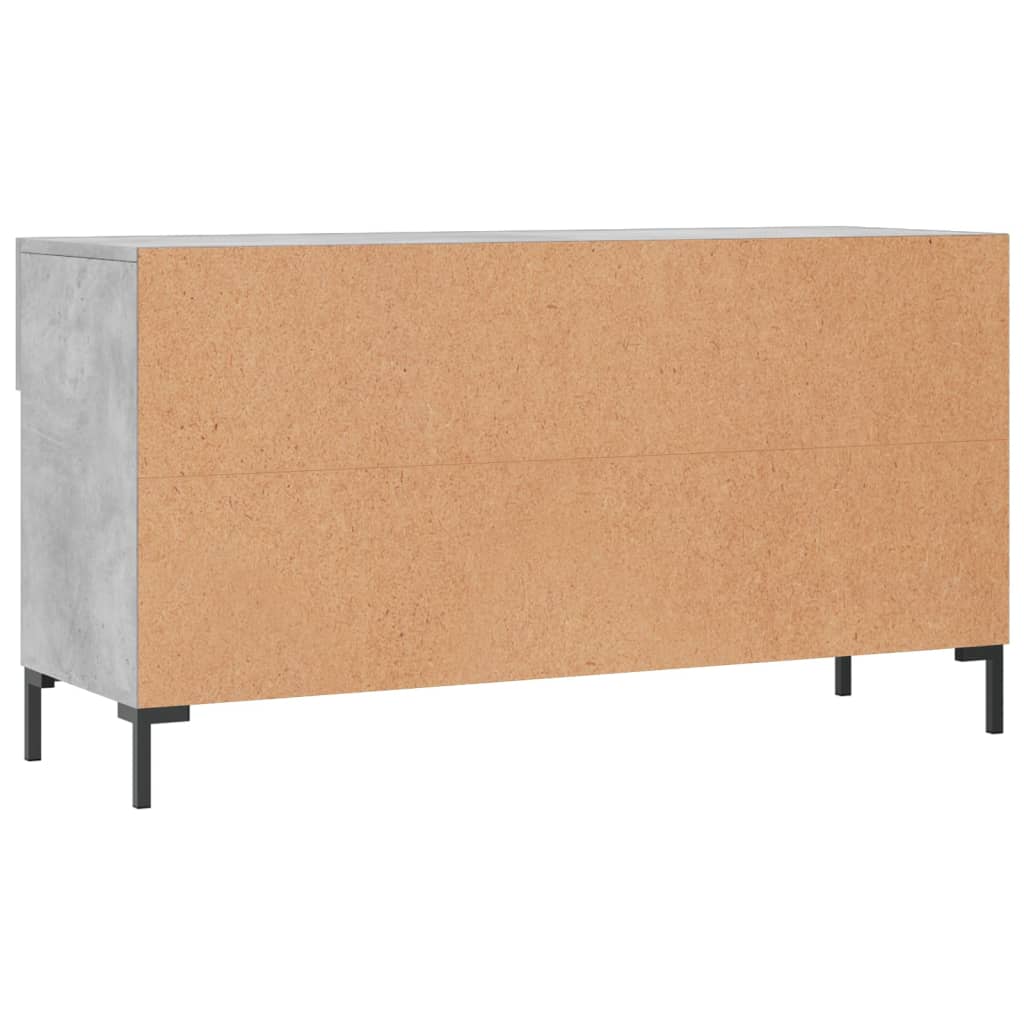 vidaXL Ławka z miejscem na buty, szarość betonu, 102x35x55 cm
