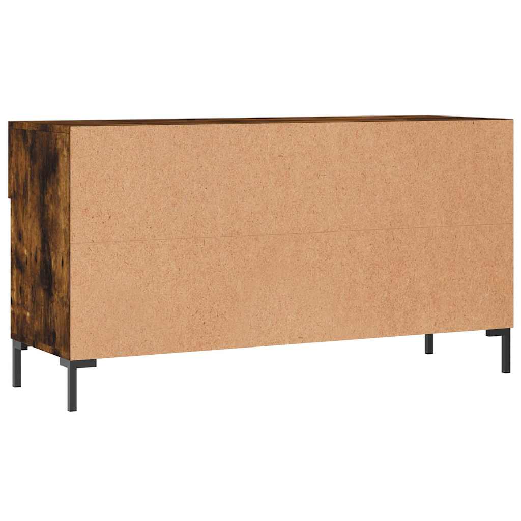 vidaXL Ławka z miejscem na buty, przydymiony dąb, 102x35x55 cm