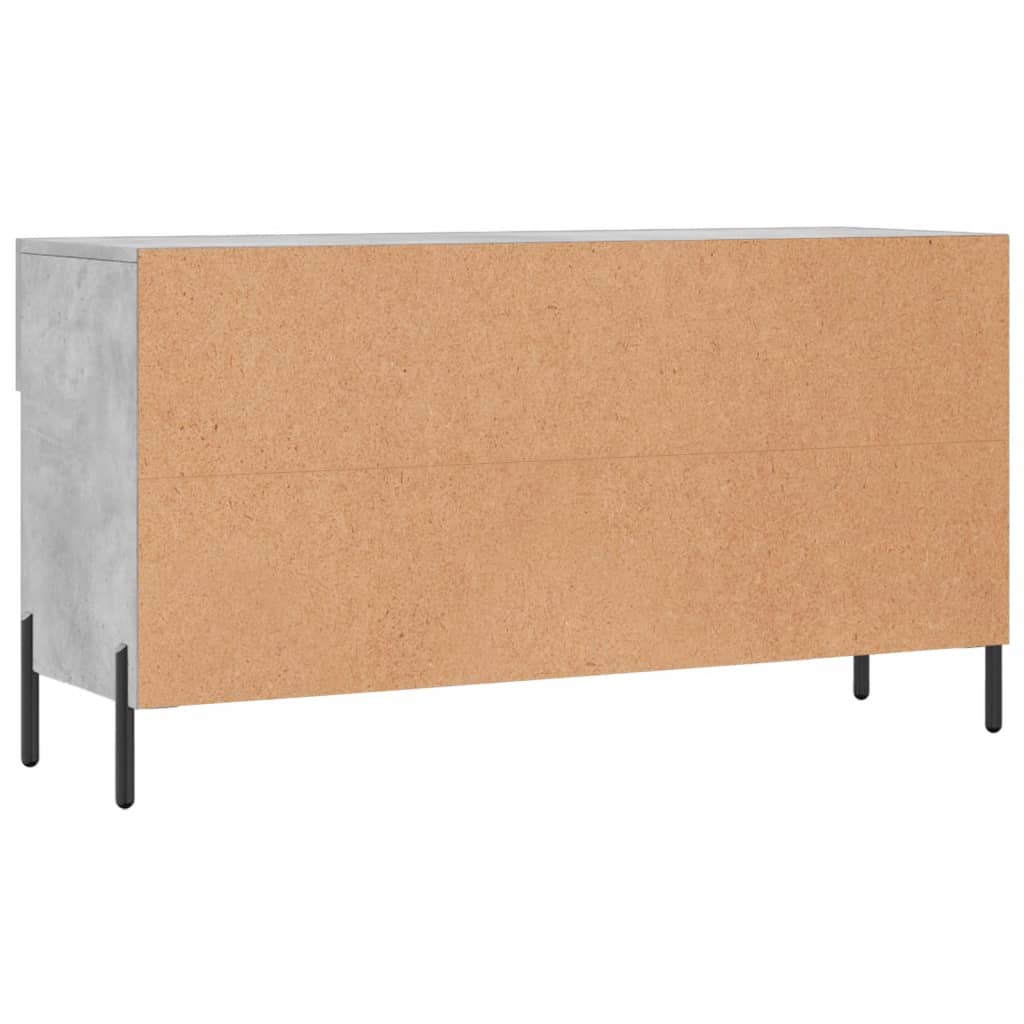 vidaXL Ławka z miejscem na buty, szarość betonu, 102x35x55 cm
