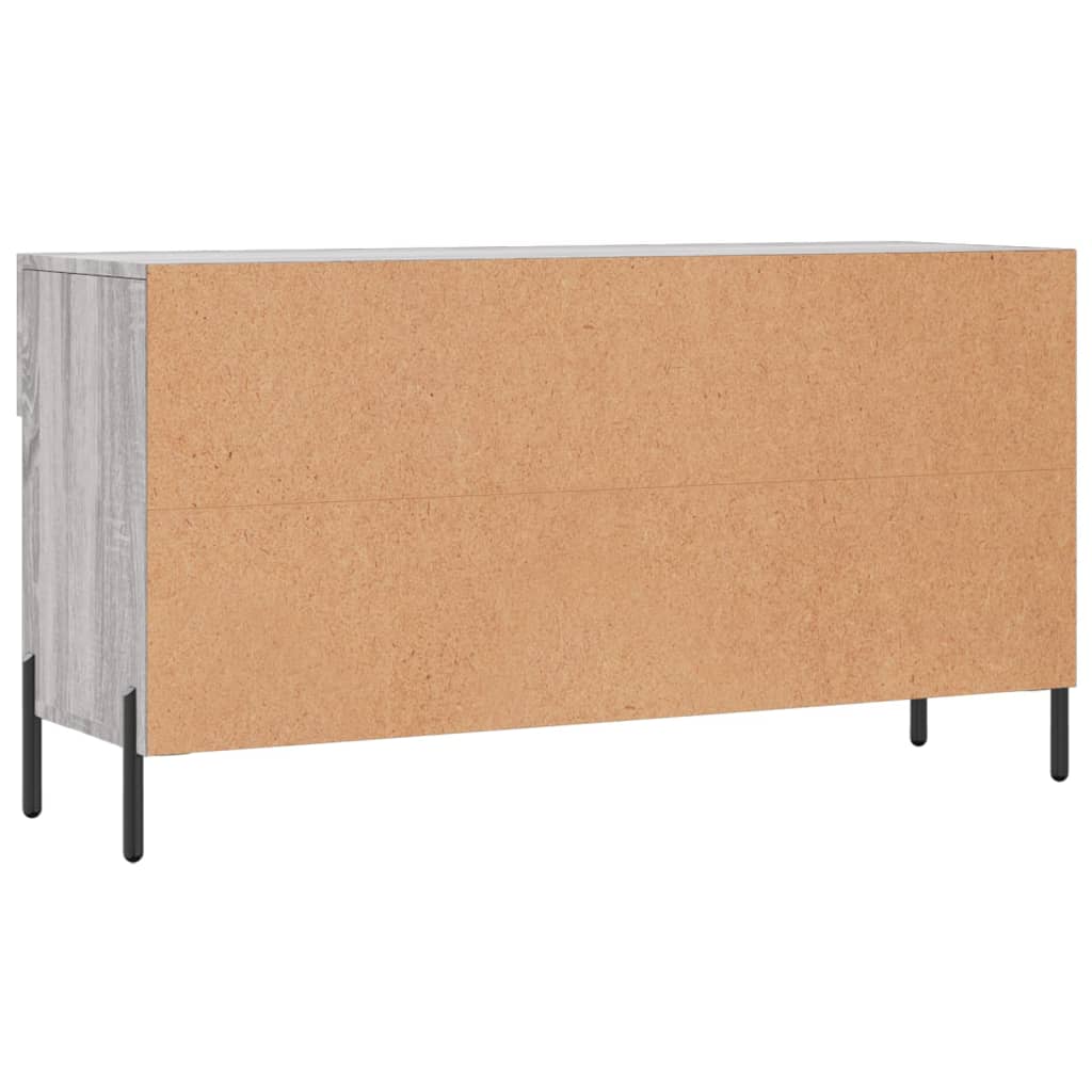 vidaXL Ławka z miejscem na buty, szary dąb sonoma, 102x35x55 cm