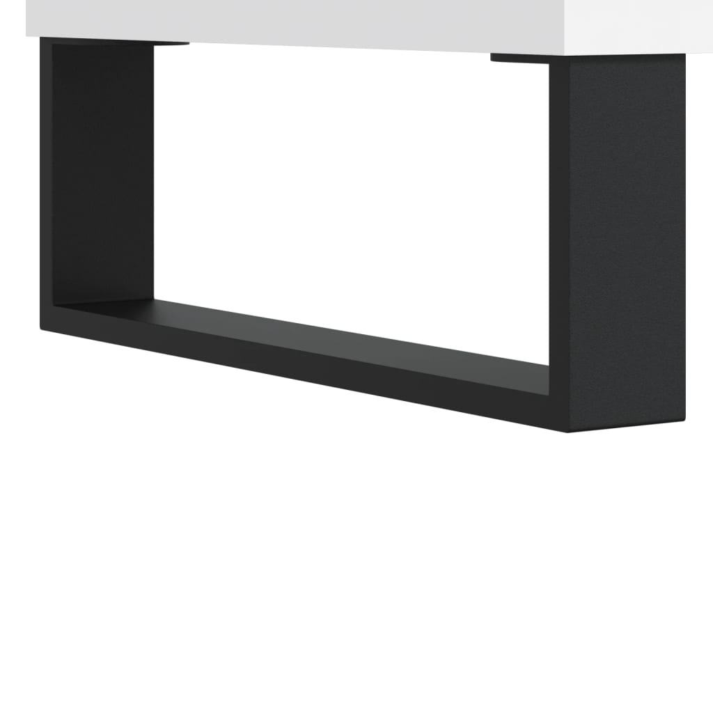vidaXL Ławka z miejscem na buty, biała, 102x35x55 cm