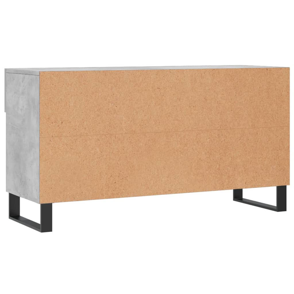 vidaXL Ławka z miejscem na buty, szarość betonu, 102x35x55 cm