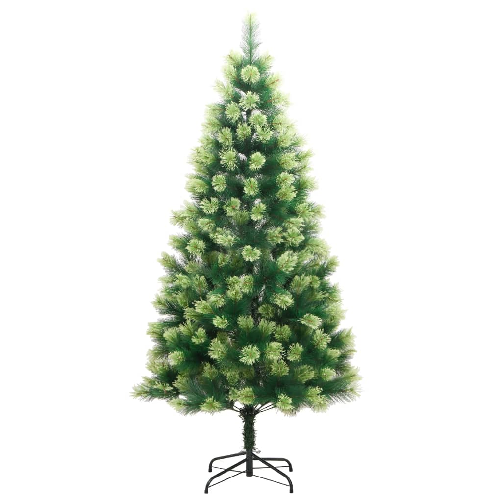 vidaXL Sztuczna choinka zawiasowa ze stojakiem, 210 cm