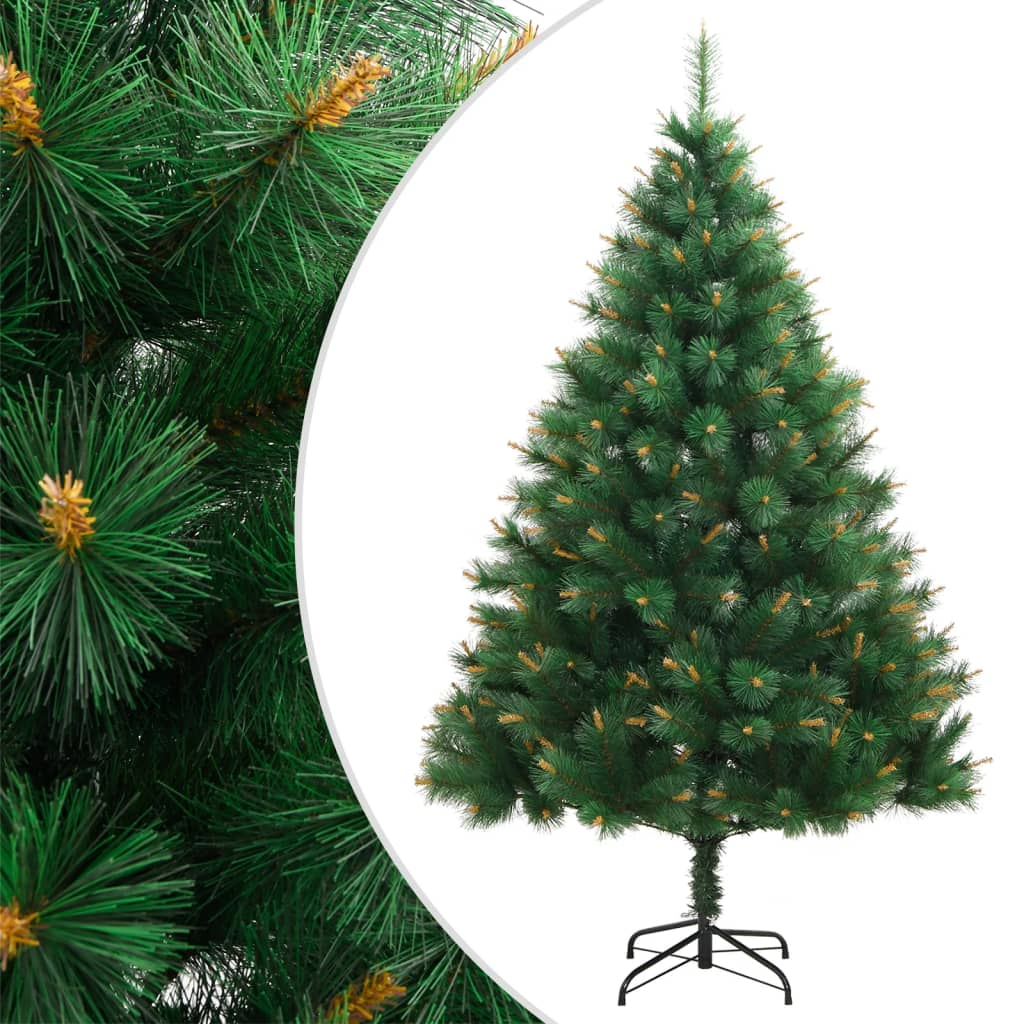 vidaXL Sztuczna choinka zawiasowa ze stojakiem, 150 cm