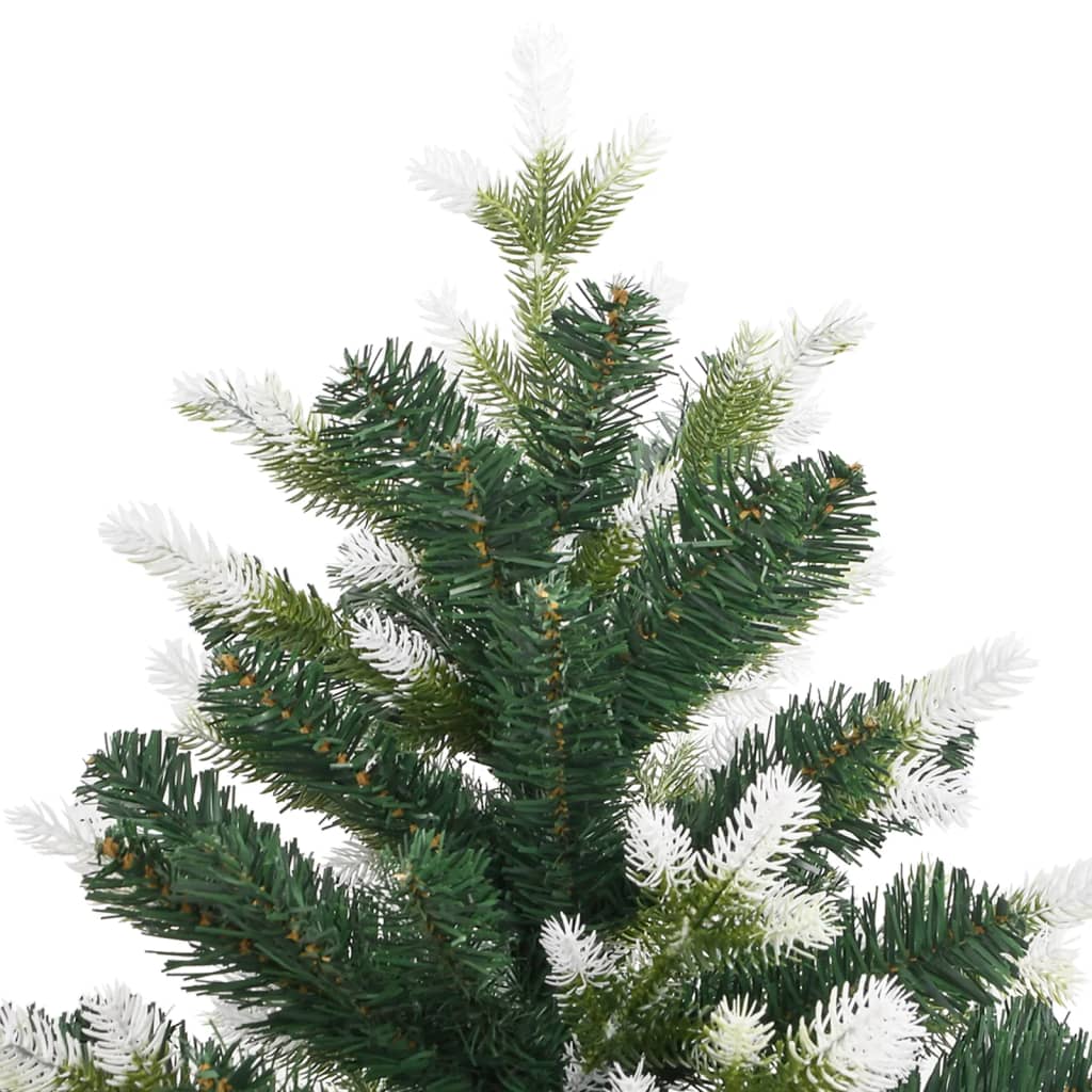 vidaXL Sztuczna choinka zawiasowa, ośnieżona, 120 cm