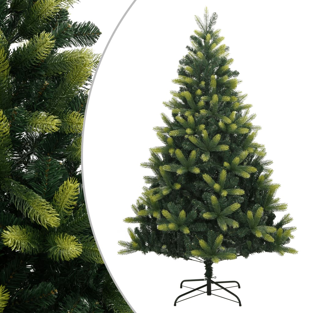 vidaXL Sztuczna choinka zawiasowa ze stojakiem, 120 cm