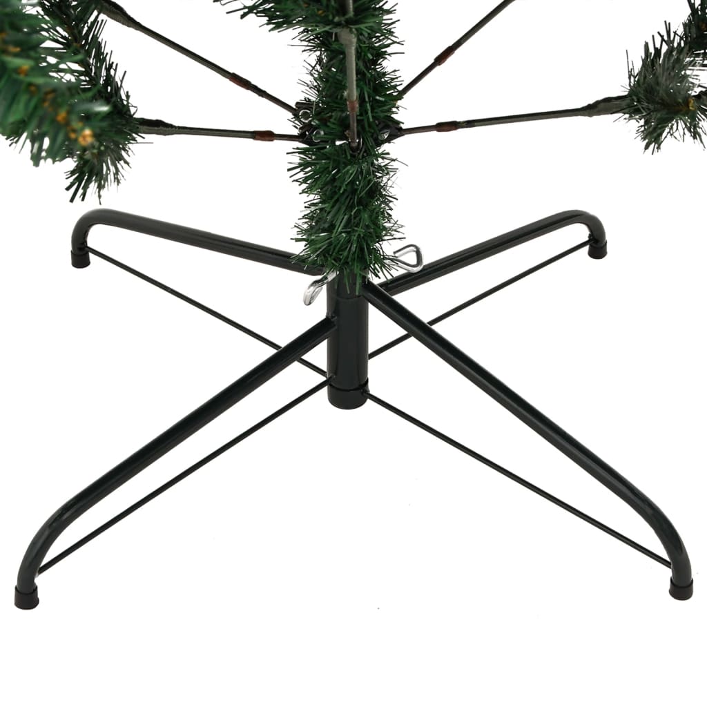 vidaXL Sztuczna choinka zawiasowa ze stojakiem, 120 cm