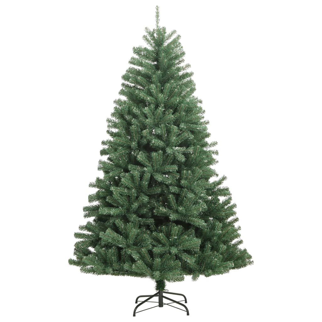 vidaXL Sztuczna choinka zawiasowa ze stojakiem, zielona, 120 cm