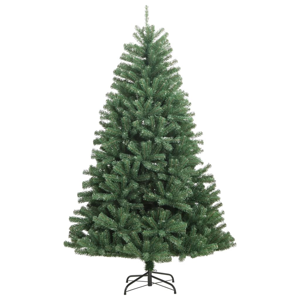 vidaXL Sztuczna choinka zawiasowa ze stojakiem, zielona, 240 cm