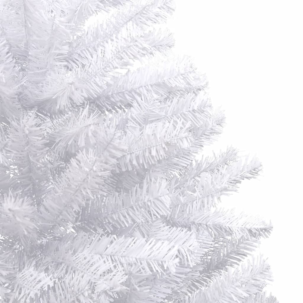 vidaXL Sztuczna choinka zawiasowa, ośnieżona, 210 cm