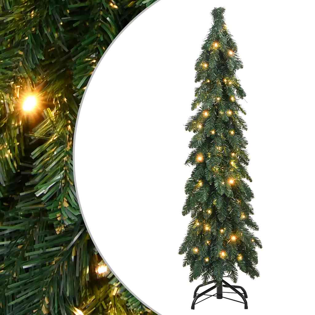 vidaXL Sztuczna choinka z 60 lampkami LED, 120 cm