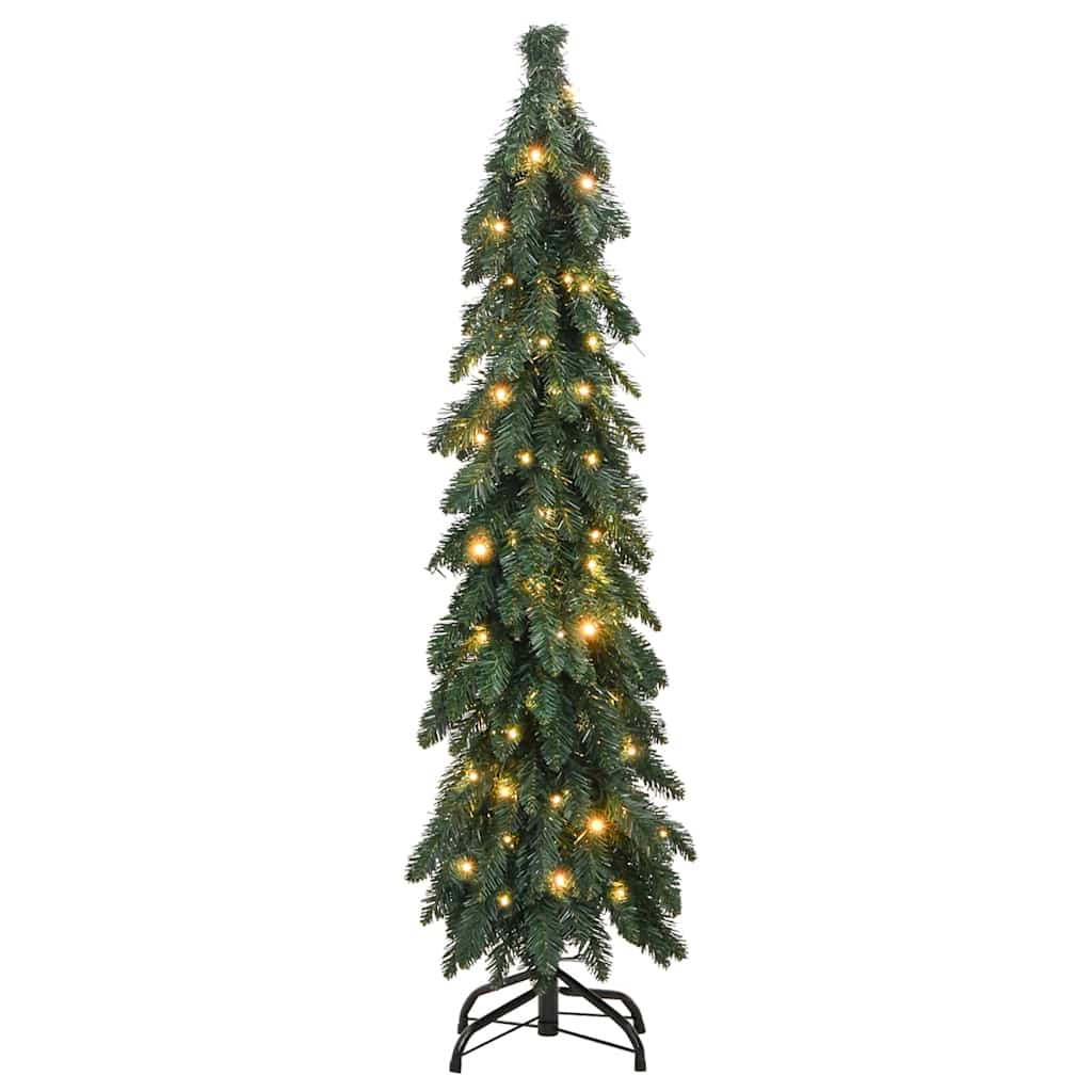 vidaXL Sztuczna choinka z 60 lampkami LED, 120 cm