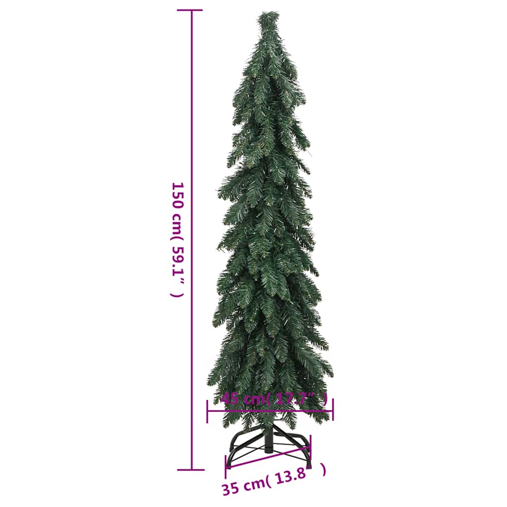 vidaXL Sztuczna choinka z 80 lampkami LED, 150 cm