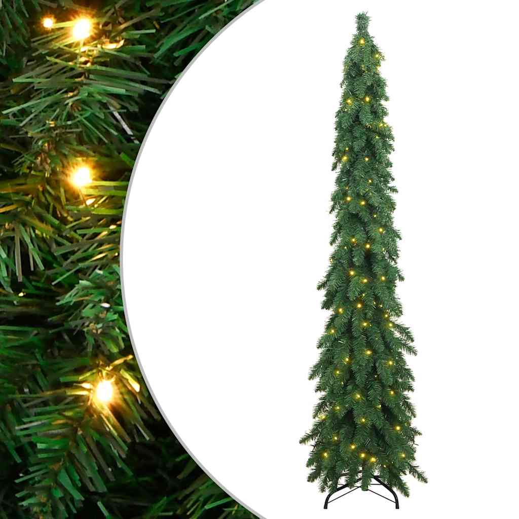 vidaXL Sztuczna choinka ze 130 lampkami LED, 210 cm