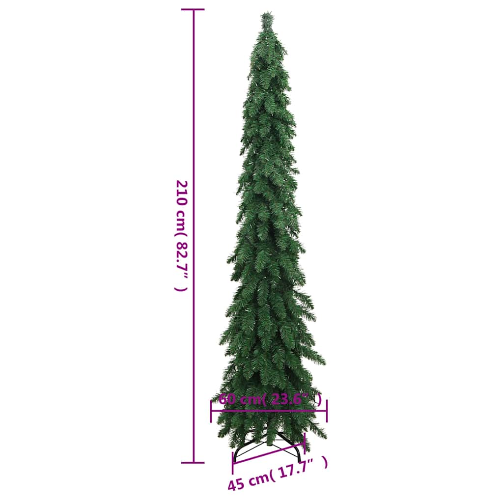 vidaXL Sztuczna choinka ze 130 lampkami LED, 210 cm