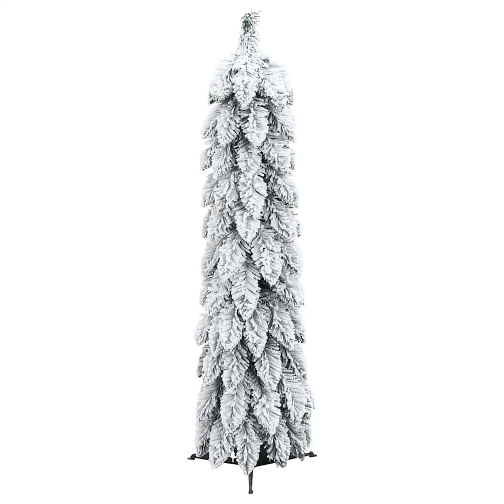 vidaXL Sztuczna choinka z 30 lampkami LED, ośnieżona, 60 cm