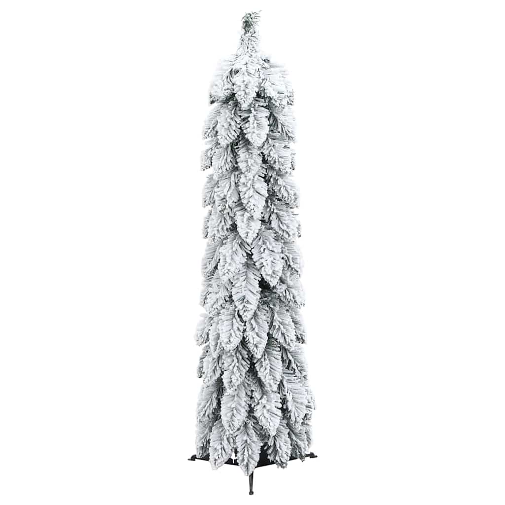vidaXL Sztuczna choinka z 45 lampkami LED, ośnieżona, 90 cm