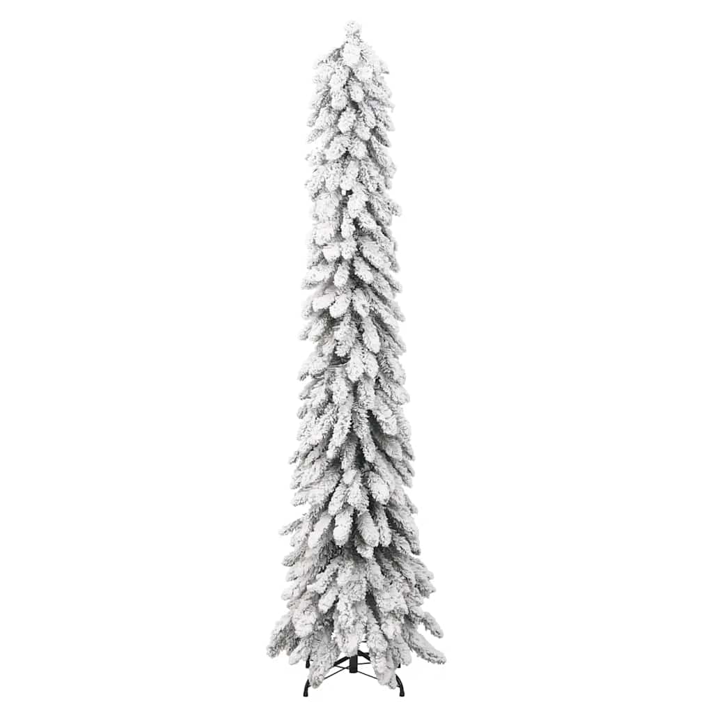 vidaXL Sztuczna choinka ze 100 lampkami LED, ośnieżona, 180 cm