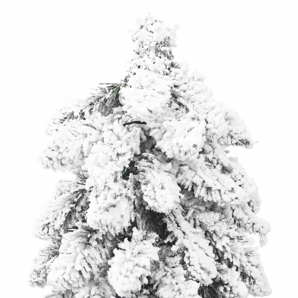 vidaXL Sztuczna choinka ze 100 lampkami LED, ośnieżona, 180 cm