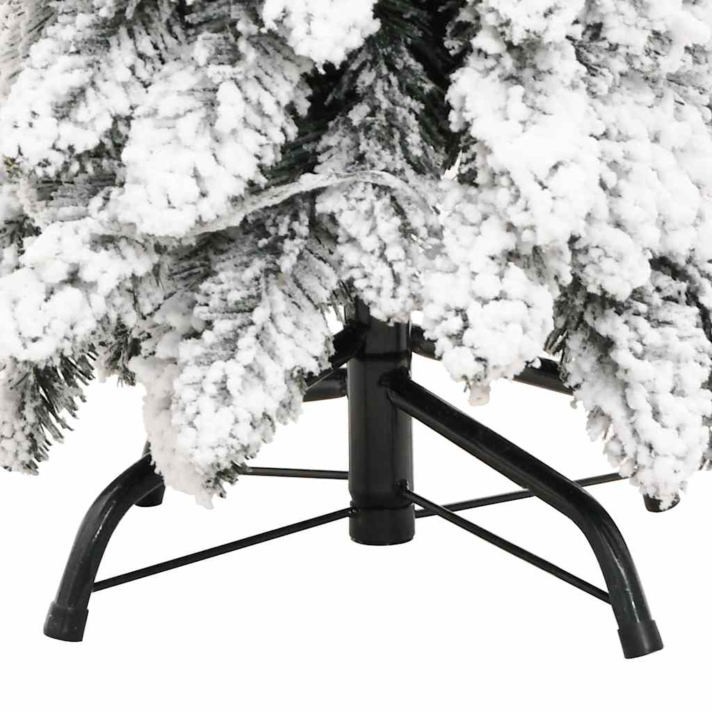 vidaXL Sztuczna choinka ze 100 lampkami LED, ośnieżona, 180 cm