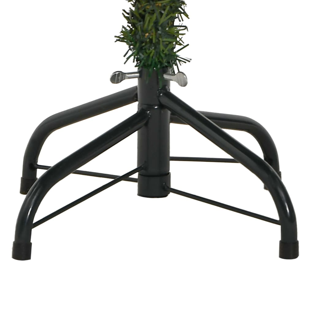 vidaXL Sztuczna choinka na zawiasach, z szyszkami, 150 cm
